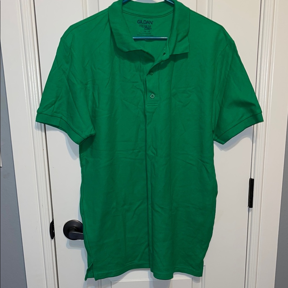 Gildan Green Polo Shirt Classic Style